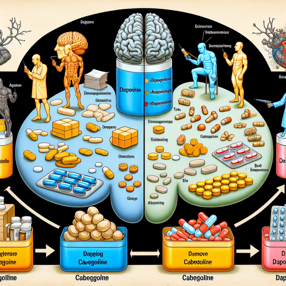 Comparaison de la Cabergoline avec d'autres médicaments dopaminergiques