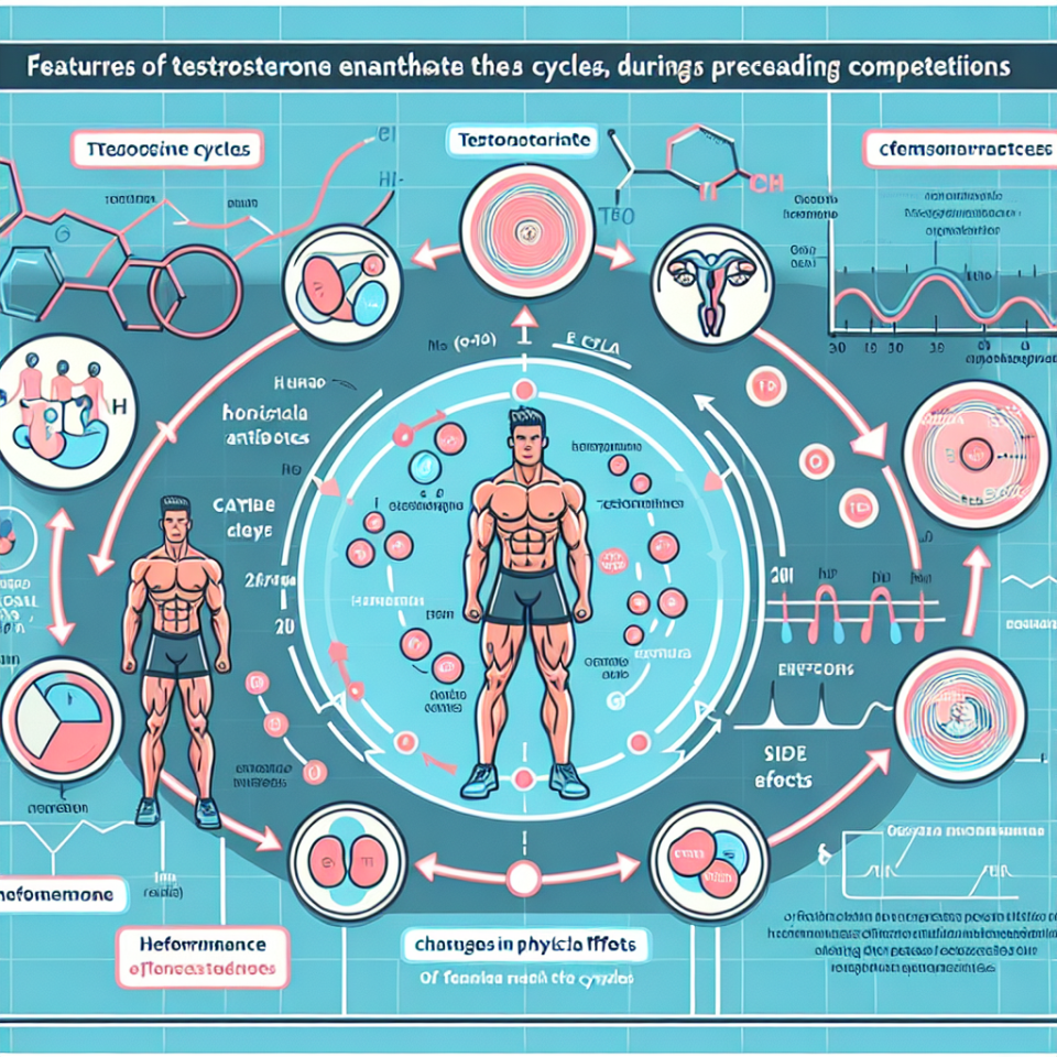 Caractéristiques de l'utilisation de l'énanthate de testostérone lors des cycles précédant les compétitions