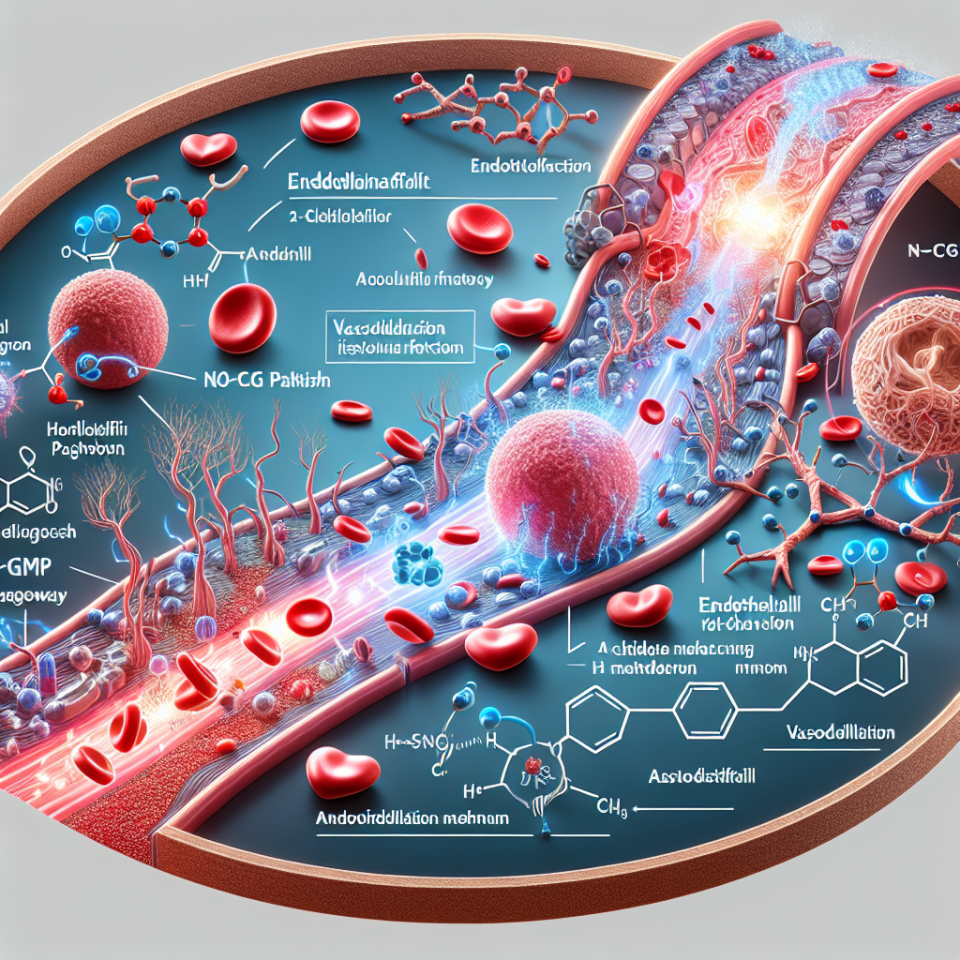 Comment le sildénafil contribue à la fonction endothéliale des vaisseaux sanguins