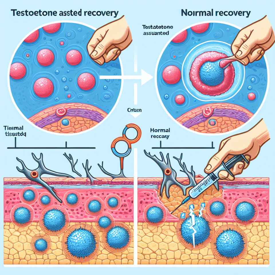 Effet de la testostérone sur la récupération des tissus endommagés