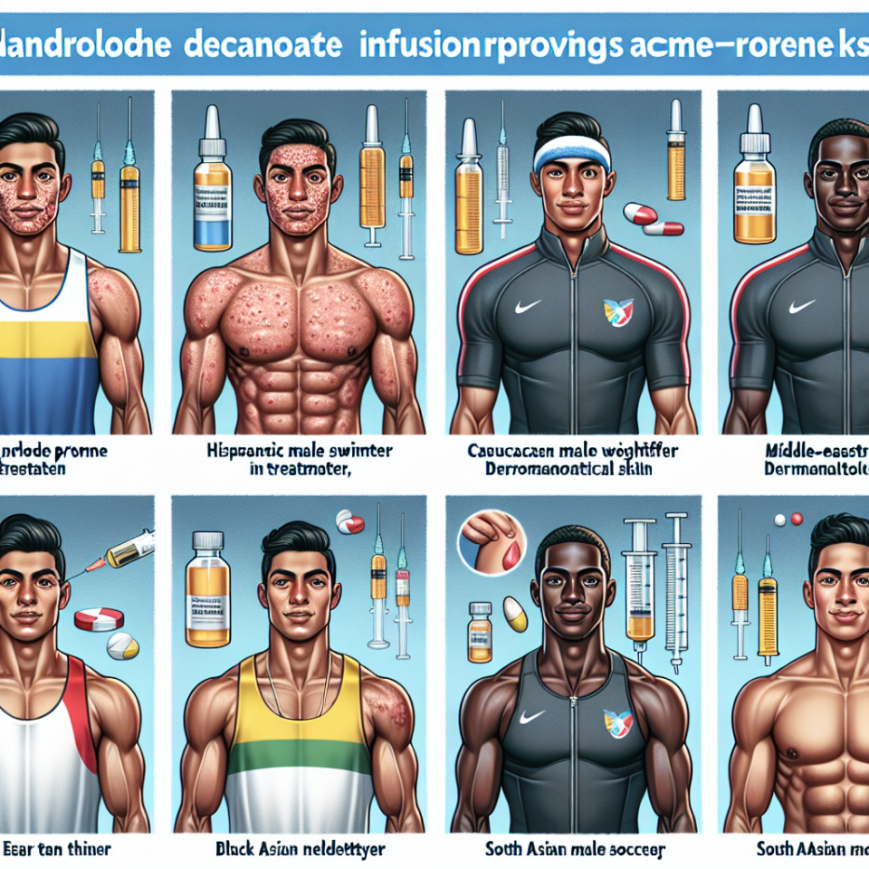 Infusion de décanoate de nandrolone sur les peaux acnéiques et les problèmes dermatologiques chez les sportifs