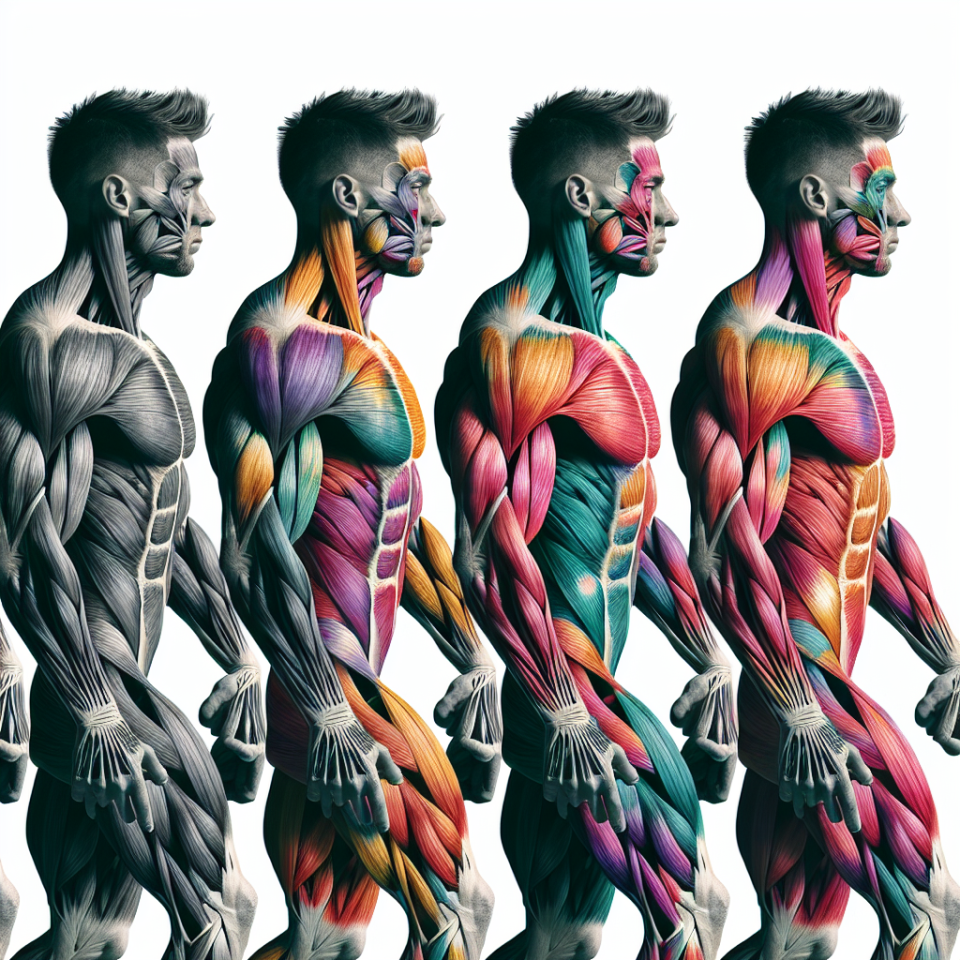 Comment la densité du fascia musculaire change-t-elle pendant un cours de Turinabol