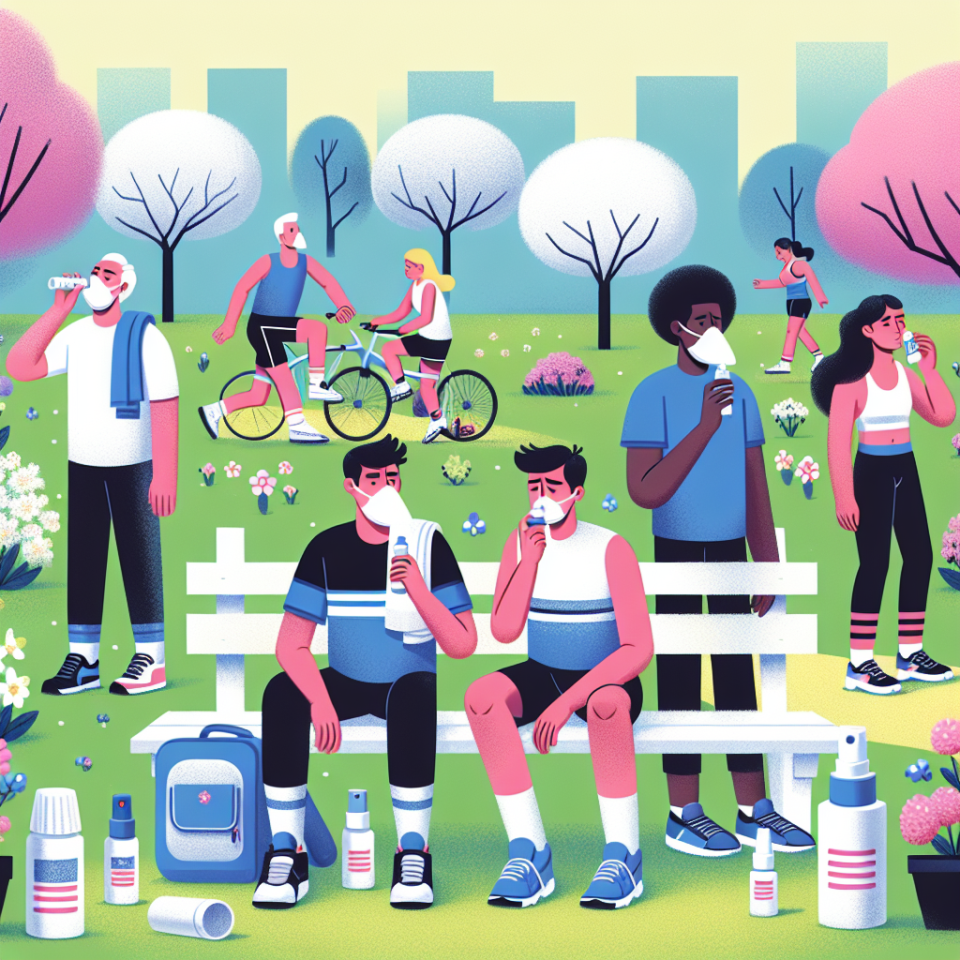 Sprays antihistaminiques pendant la saison des allergies chez les sportifs