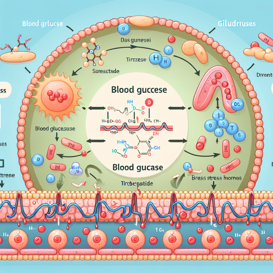 Comment le tirzépatide affecte-t-il le contrôle de la glycémie pendant le stress ?