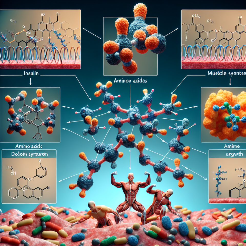 Interaction de l'insuline avec les acides aminés pour la croissance musculaire